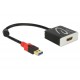 DeLOCK 62736 0.2m USB A HDMI Negro